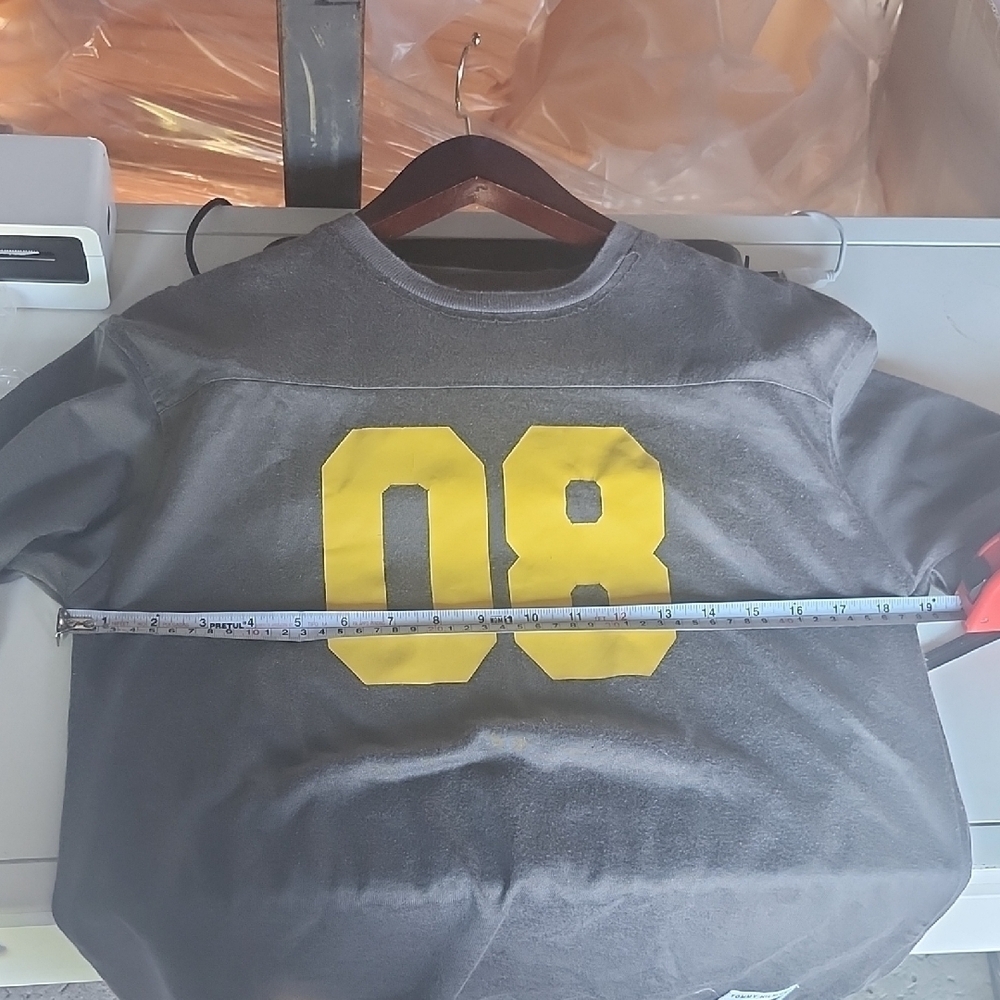 Y2k Tommy Hilfiger Athletics Gray Shirt - Picture 11 of 11